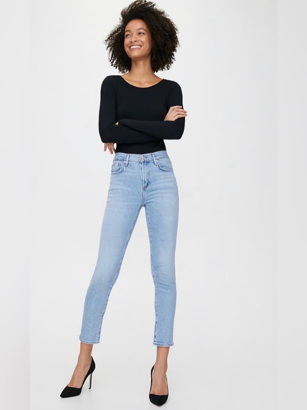 AGOLDE Toni Light Wash Jeans Size 25 | Straight Leg| Minimalist 90s